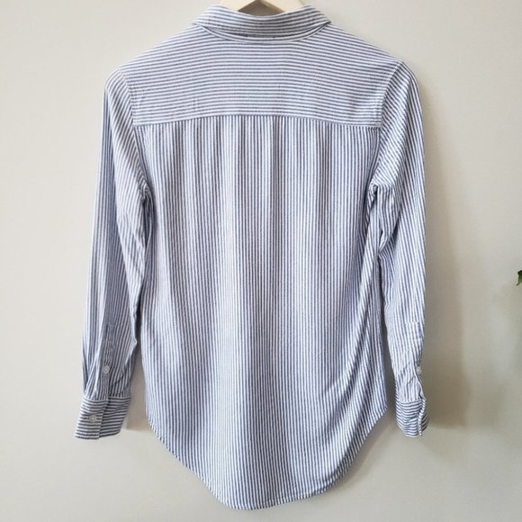 ARITZIA Sunday Best | Montana Striped Collar Button Down Shirt | Size XXS - Picture 14 of 16